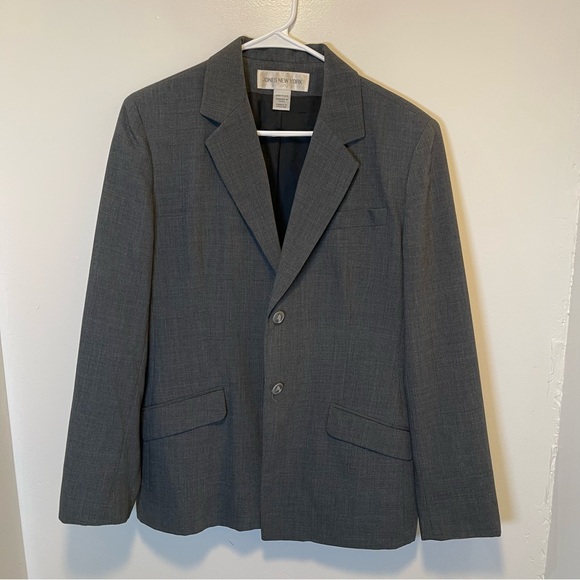 Jones New York Classic Gray‎ blazer Suit Set women’s size large - Picture 2 of 6